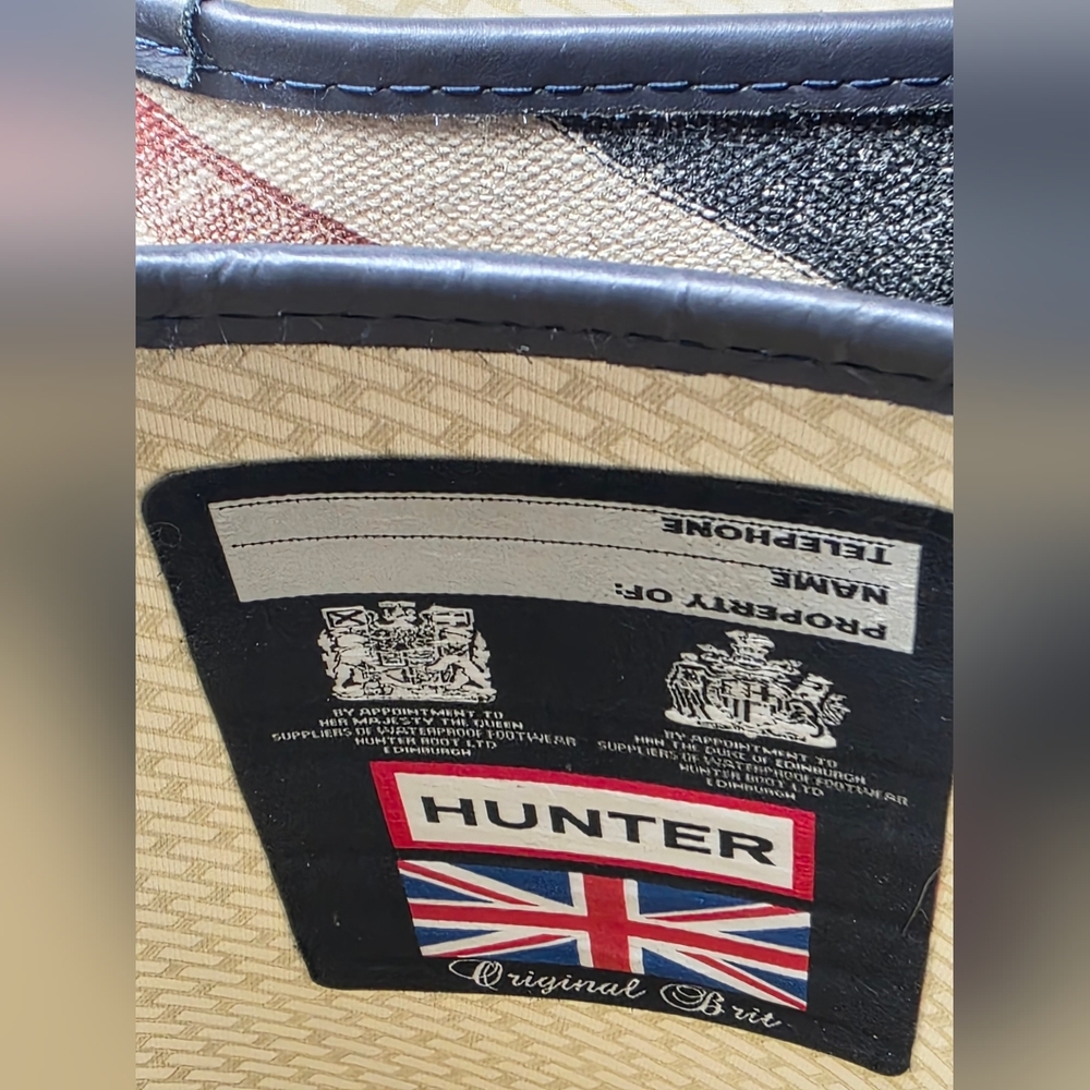 Hunter Rain Boots Womans Size 5 Union Jack British - Picture 5 of 11